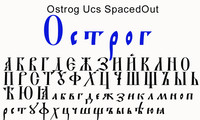 Шрифт Ostrog 2 Ucs